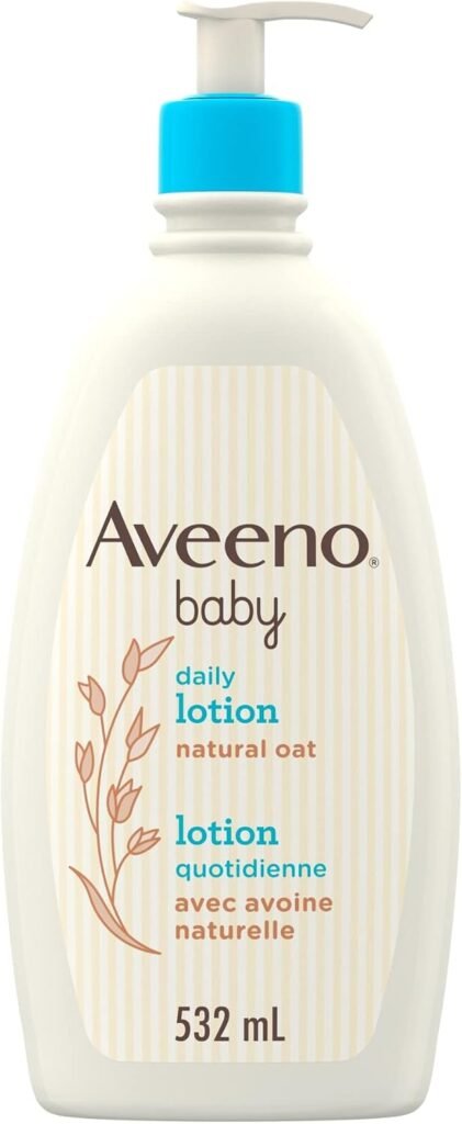 Aveeno Baby Daily Lotion, Natural Colloidal Oatmeal, Fragrance-Free, 532mL