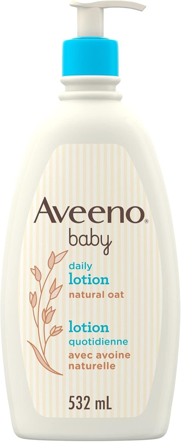 Aveeno Baby Daily Lotion, Natural Colloidal Oatmeal, Fragrance-Free, 532mL
